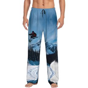 Snowboarding Print Comfortable Men'S Sleep Pants,Soft Pajama Bottoms For Men,For Lounging And Sleeping in Saudi Arabia