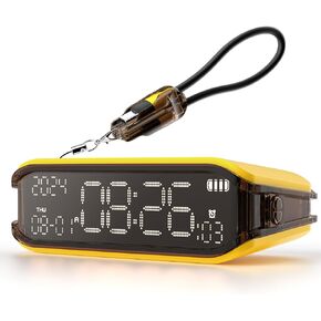 Digital Alarm Clocks for Bedrooms, Small Alarm Clock for Bedside, Loud Alarm for Heavy Sleepers, Adjustable Brightness, 12/24H, Pomodoro Timer in Saudi Arabia