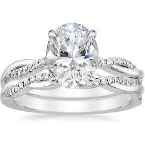 1-3 CT Round Cut Moissanite Engagement Ring for Women Handmade Wedding Bridal Set Rings Solitaire Twisted Band | 925 Silver, 10K/14K/18K Solid Gold Anniversary Promise Gifts | Size 4-12 in Kuwait