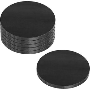 eoere 2 PCS 6" Round Weldable Heavy Duty Steel Sheet Base Plate Flat Backing Plate Disks, Flat Disc Shaped Base Plate Sheet Weld Tabs, Thick 5/16"(7.5mm) in Kuwait