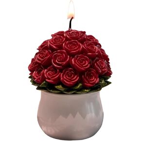 باقة زهور الورد، شمعة معطرة برائحة العلاج العطري، لهدايا عيد الحب وحفلات الزفاف in Kuwait