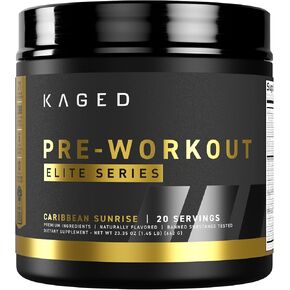 Kaged Pre Workout Elite Stim Free Powder | Orange Mango | Pre-Workout with Creatine, Beta Alanine, L-Citrulline, BCAAs | Caffeine Free | Pre Supplements for Men & Women | 20 Servings in Saudi Arabia