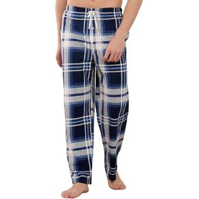 بنطال بيجامة منقوش ناعم للرجال من Vulcanodon، جزء سفلي من الصوف خفيف الوزن للنوم مع جيوب وأزرار in Kuwait