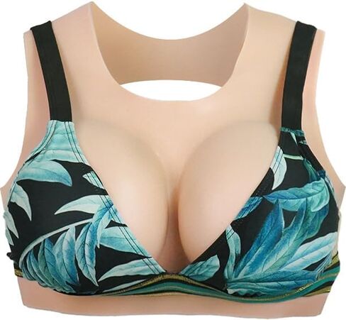 Fake Boobs，Silicone Breast Plates False Breasts G Cup Huge Silicone Breast Forms for Crossdressers Dragqueen(Hollow Back) in Saudi Arabia