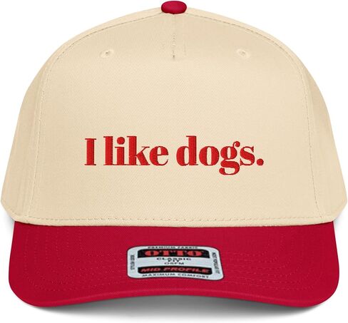 NX1 I Like Dogs 2 Tone Hat Embroidered Mid Crown Curved Bill Snapback Cap for Men and Women in Saudi Arabia