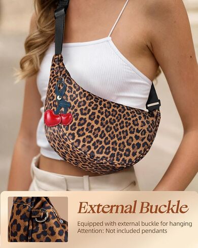 Crescent Crossbody Bags for Women - Nylon Small Crescent Shoulder Bags for Women Teen Girl Cute for Travel in Saudi Arabia