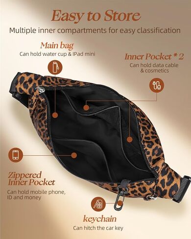 Crescent Crossbody Bags for Women - Nylon Small Crescent Shoulder Bags for Women Teen Girl Cute for Travel in Saudi Arabia
