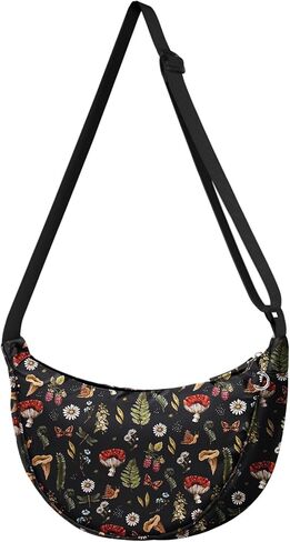 Crescent Crossbody Bags for Women - Nylon Small Crescent Shoulder Bags for Women Teen Girl Cute for Travel in Saudi Arabia
