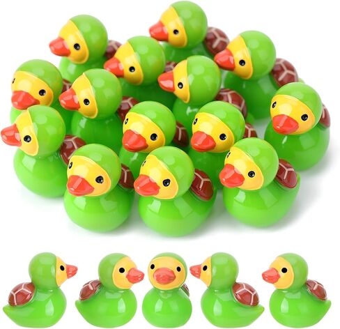 30 Pcs Cow Ducks, Mini Cow Resin Ducks Bulk, Cute Cow Print Duck, Funny Cow-Printed Resin Duck Figurines for Birthday Party Favors Micro Landscape Decorations in Kuwait