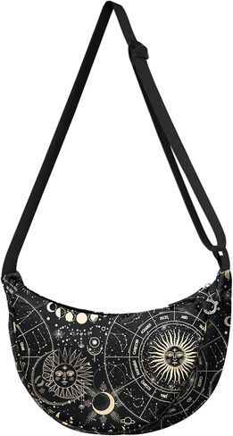 Crescent Crossbody Bags for Women - Nylon Small Crescent Shoulder Bags for Women Teen Girl Cute for Travel in Saudi Arabia