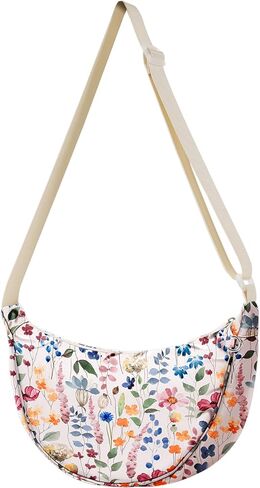Crescent Crossbody Bags for Women - Nylon Small Crescent Shoulder Bags for Women Teen Girl Cute for Travel in Saudi Arabia