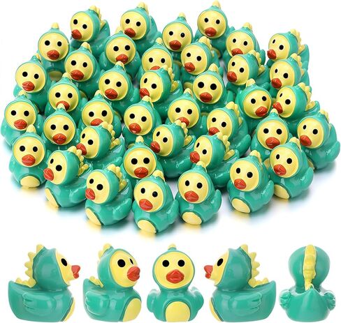 30 Pcs Cow Ducks, Mini Cow Resin Ducks Bulk, Cute Cow Print Duck, Funny Cow-Printed Resin Duck Figurines for Birthday Party Favors Micro Landscape Decorations in Kuwait