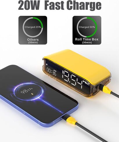 Digital Alarm Clocks for Bedrooms, Small Alarm Clock for Bedside, Loud Alarm for Heavy Sleepers, Adjustable Brightness, 12/24H, Pomodoro Timer in Saudi Arabia