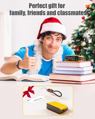 Digital Alarm Clocks for Bedrooms, Small Alarm Clock for Bedside, Loud Alarm for Heavy Sleepers, Adjustable Brightness, 12/24H, Pomodoro Timer in Saudi Arabia