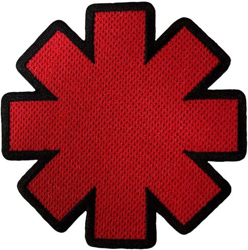 Red Hot Chili Peppers Asterisk Cut-Out Standard Woven Patch Size Accessory Size in Saudi Arabia