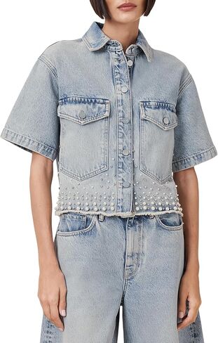 AllSaints Women's Tove Emb Shirt in Saudi Arabia