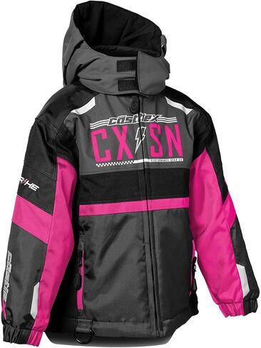 Castle X Toddler Strike Jacket in Pink Glo/Charcoal/Black, Size 4T in Saudi Arabia