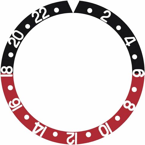 إطار Ewatchparts أسود/أحمر متوافق مع رولكس GMT I، II Coke 16700 16710 16718 16753 16760 in Kuwait