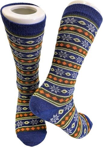 Alpaca Wool Designer Novelty Crew socks are Cozy, Warm and Colorful - Starry Stripe in Saudi Arabia