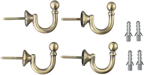 Bronze Wall Hooks Wall Mounted Aluminum Alloy Curtain Tie-Backs Hook Clothes Coat Towel Drapery Tassel Holders Window Drapery Holdback(B) in Saudi Arabia