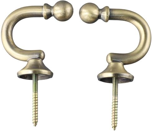 Bronze Wall Hooks Wall Mounted Aluminum Alloy Curtain Tie-Backs Hook Clothes Coat Towel Drapery Tassel Holders Window Drapery Holdback(B) in Saudi Arabia
