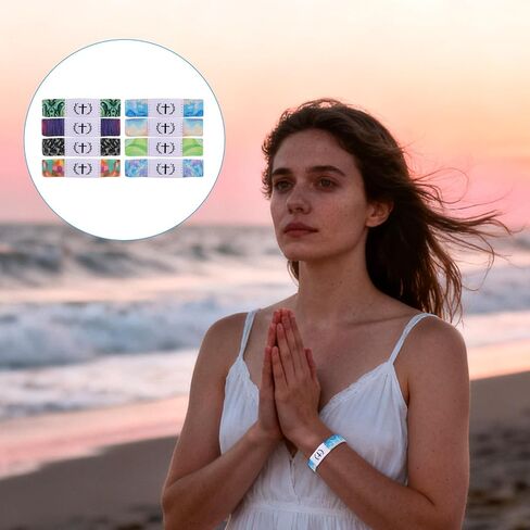 Penitue Bible Verse Bracelet, Wearable Christian Daily Wristbands with NFC Scan Inspirational Bracelet Religious Jewelry for Women & Men in Saudi Arabia