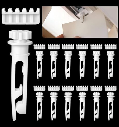 12 Sets Vertical Blinds Repair Kit, Vertical Blinds for Windows for Headrail & Carrier Stem, Durable Curtain Accessories for Home & Office in Saudi Arabia