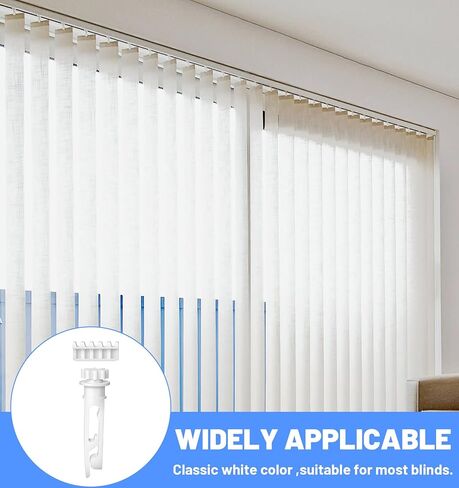 12 Sets Vertical Blinds Repair Kit, Vertical Blinds for Windows for Headrail & Carrier Stem, Durable Curtain Accessories for Home & Office in Saudi Arabia