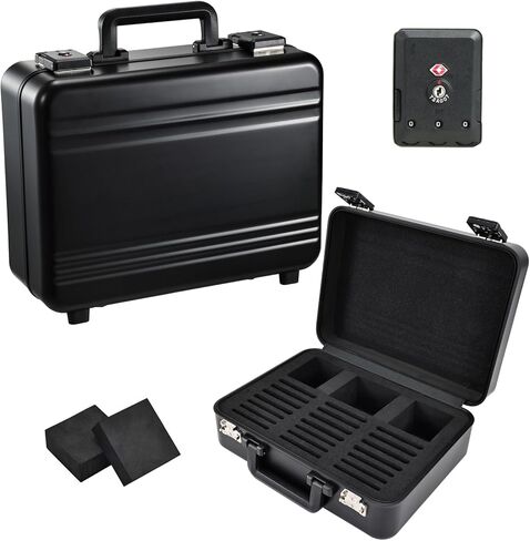 Graded Card Case with Individual Slots Storage Box, Trading Card Cases for Sports Cards with Combo Lock, PSA Slab Case for Graded Baseball Cards Storage, Graded Card Display Box X-Large in Saudi Arabia