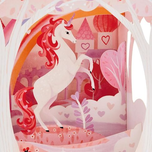 Hallmark Paper Wonder Valentines Day Pop Up Card (Unicorn, Magical Wishes) in Saudi Arabia