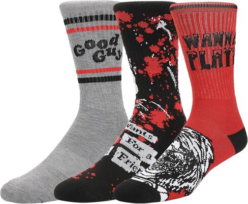 Bioworld Chucky Good Guys Mens Athletic Crew 3 Pack in Saudi Arabia