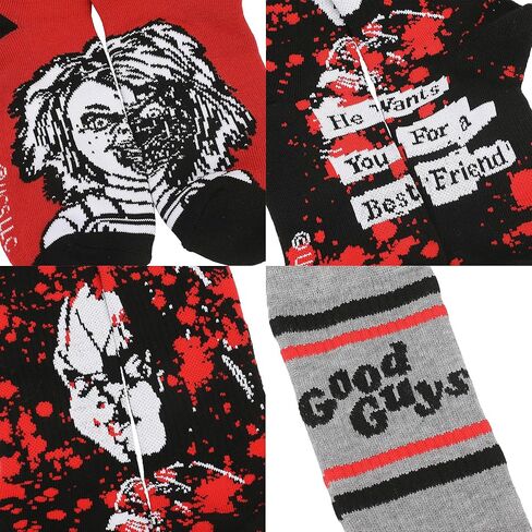 Bioworld Chucky Good Guys Mens Athletic Crew 3 Pack in Saudi Arabia
