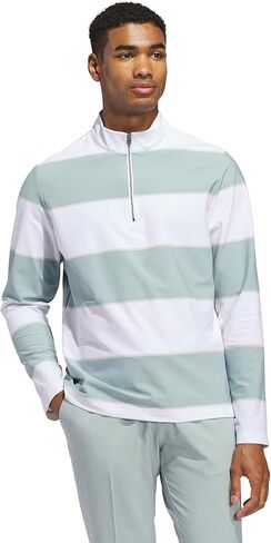 adidas Mens Ultimate365 Rugby Stripe Quarter-Zip in Saudi Arabia