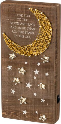 Primitives by Kathy String Art Box Sign, 3.5 x 4-Inches,White in Kuwait