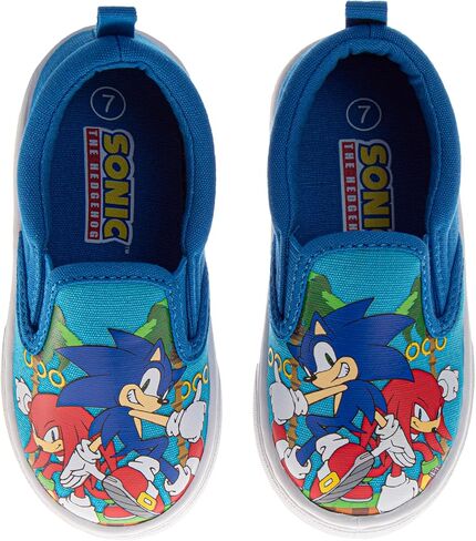 Josmo Boys Sonic The Hedgehog Knuckles Low Top Casual Shoes Slip On Sneakers for Toddler/Little Kid/Big Kid in Saudi Arabia