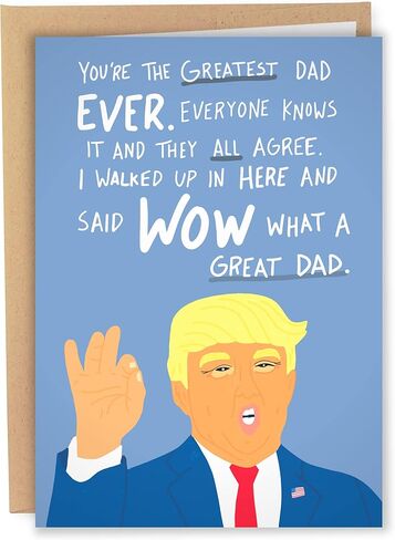 Sleazy Greetings Donald Trump Funny Valentine's Day Card For Men Women Him Her | Funny Vday Card For Husband Wife | Trump Greatest Valentine Ever Card in Kuwait