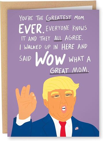 Sleazy Greetings Donald Trump Funny Valentine's Day Card For Men Women Him Her | Funny Vday Card For Husband Wife | Trump Greatest Valentine Ever Card in Kuwait
