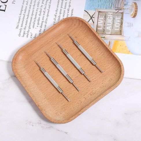 4 Pack Professional Watch Pins Removal Tool, Stainless Steel Double-Ended Design Repair Tool, Watchs Spring Bar Tools for Watch Repair Fix Replacement Sizing in Saudi Arabia