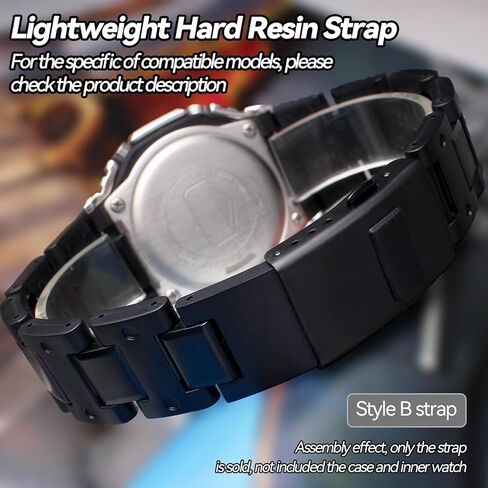 حزام ساعة من الراتنج الصلب خفيف الوزن متوافق مع Casio DW-5600 GA-2100 GW-B5600 GW-M5610، حزام لـ G-Shock للرجال GM-2100 GM-5600 GM-6900 in Saudi Arabia