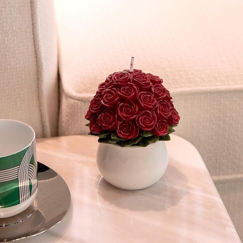 باقة زهور الورد، شمعة معطرة برائحة العلاج العطري، لهدايا عيد الحب وحفلات الزفاف in Kuwait