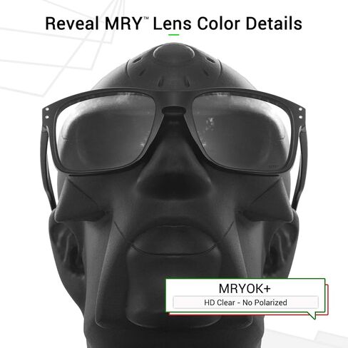 عدسات Mryok+ مستقطبة بديلة لـ Oakley Half Jacket 2.0 OO9144 - HD Clear in Kuwait