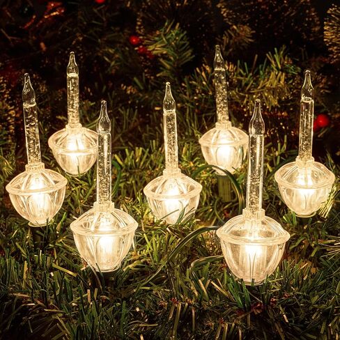 Joiedomi Christmas Bubble String Light - Traditional Bubbles Lights Set 7 Bulbs with 1 Spare Replacement, Old Fashion Vintage Christmas Tree Lighting Decor Holiday Decorations (Multicolor) in Saudi Arabia