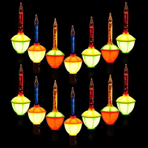 Joiedomi Christmas Bubble String Light - Traditional Bubbles Lights Set 7 Bulbs with 1 Spare Replacement, Old Fashion Vintage Christmas Tree Lighting Decor Holiday Decorations (Multicolor) in Kuwait