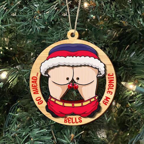 Funny Christmas Ceramic Ornaments for Women, Men - Xmas Trees Decorations - Hanging Ornaments in Saudi Arabia