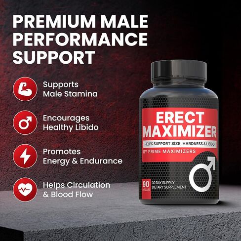 Premium Male Enhancement | Rapid Acting Blood Flow Support | Bigger, Rock Hard, Longer | 117% Higher Dosage for Maximum Results | California Manufactured, 3rd Party Tested – 90 Caps in Saudi Arabia