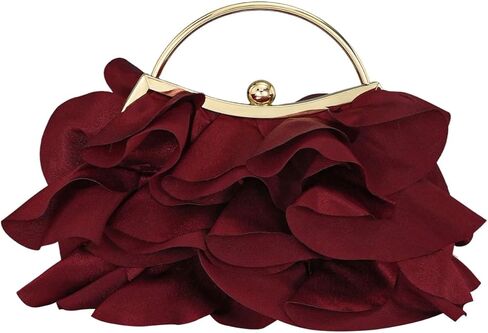 GORGLITTER Women's Clutch Purse Floral Formal Evening Handbag Chain Strap Shoulder Bag in Saudi Arabia