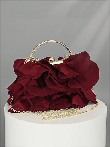 GORGLITTER Women's Clutch Purse Floral Formal Evening Handbag Chain Strap Shoulder Bag in Saudi Arabia