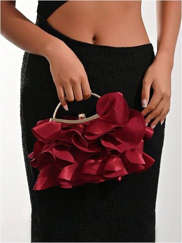 GORGLITTER Women's Clutch Purse Floral Formal Evening Handbag Chain Strap Shoulder Bag in Saudi Arabia