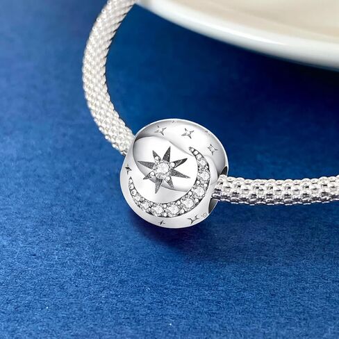 1 PC Fashionable Silver Religious Belief Series Pendant beads Charm Suitable for DIY Women's Jewelry in Saudi Arabia