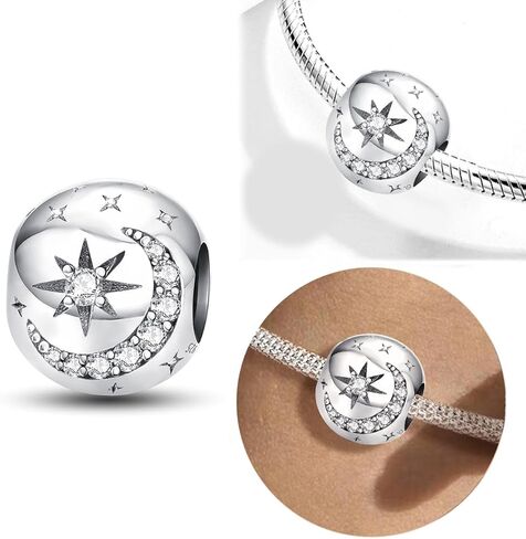 1 PC Fashionable Silver Religious Belief Series Pendant beads Charm Suitable for DIY Women's Jewelry in Saudi Arabia